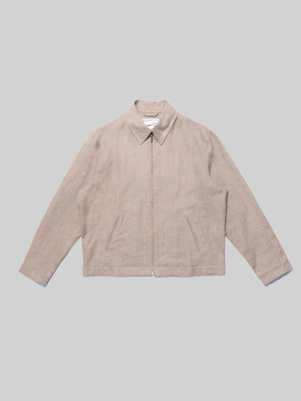 American Trench French Linen Blouson - Sand/XL